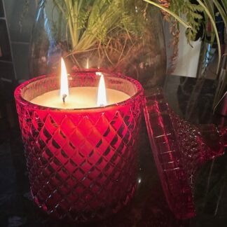 Red Geo Candle